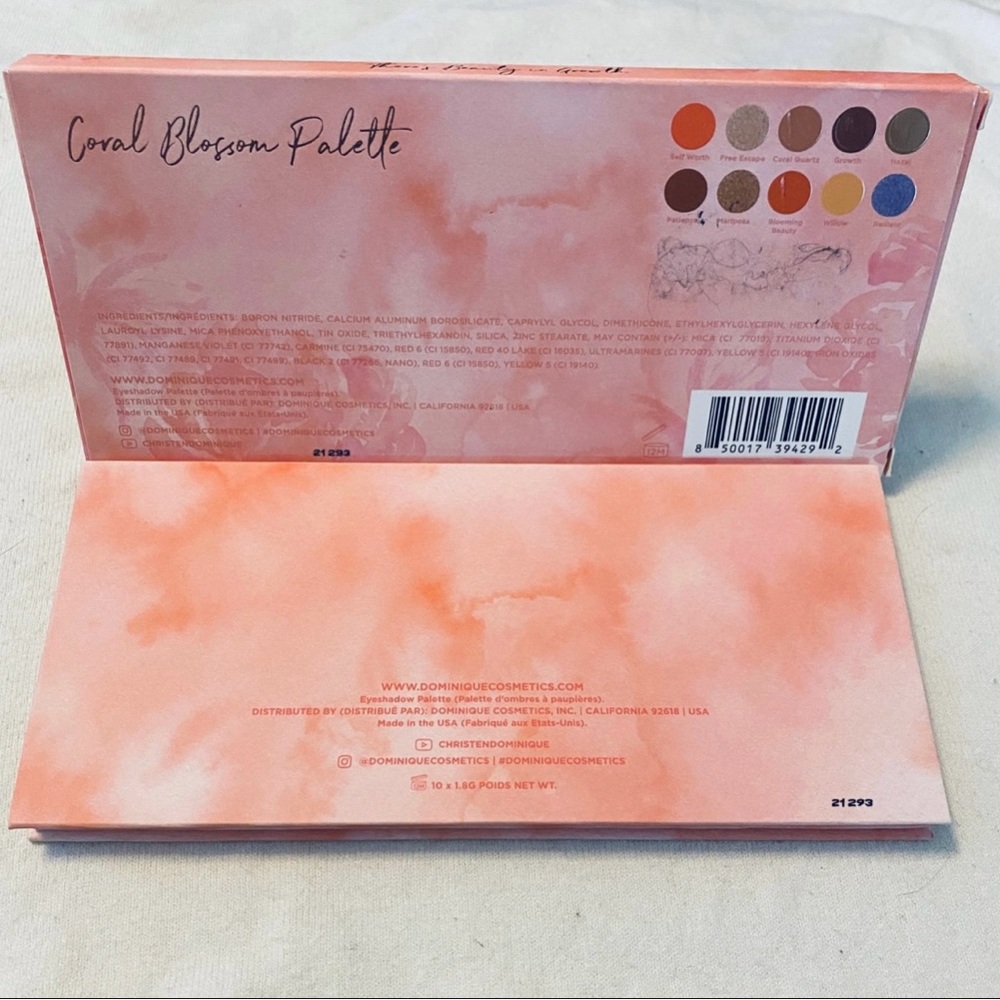 Dominique Cosmetics Coral Blossom Palette BNIB ** - Picture 7 of 7